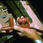 Pipestone carved pipe