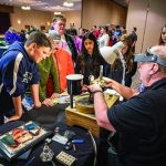 Learning about gemstone cutting at New England Mineral Conference