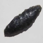 Obsidian arrowhead