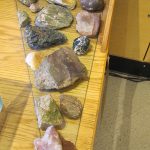 Display of rocks and minerals from Great Sand Dunes