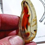 sketch on an agate