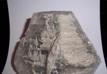 large specimen of gypsum crystals considered dirty diamonds specimen