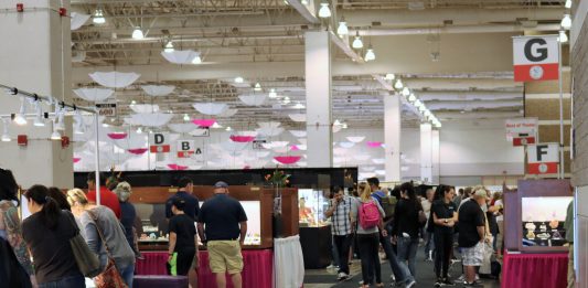 people attending the gem and mineral shows in tucson in february