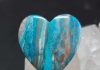 heart shaped chrysocolla cabochon