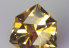 faceted citrine stone