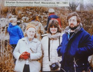 dr nelson pictured with two local geologists all with careers in geology