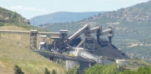 close up of the west elk coal mine near somerset colorado