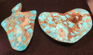 persian turquoise with golden inclusions