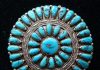 morenci turquoise navajo pin