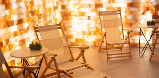 salt room used for crystals for health therapies