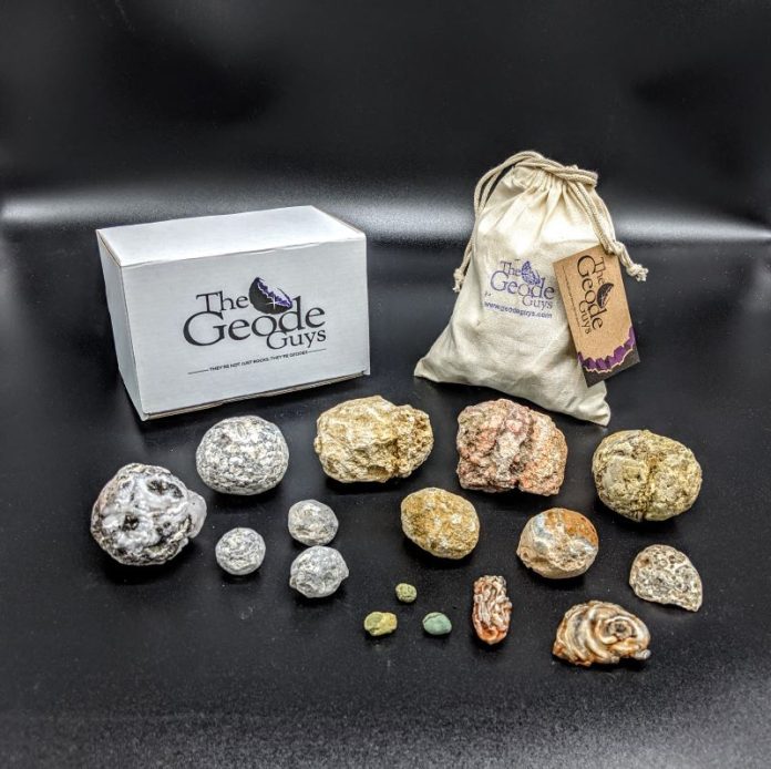 selection of geodes from the geode guys