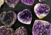 amethyst heart shaped stones